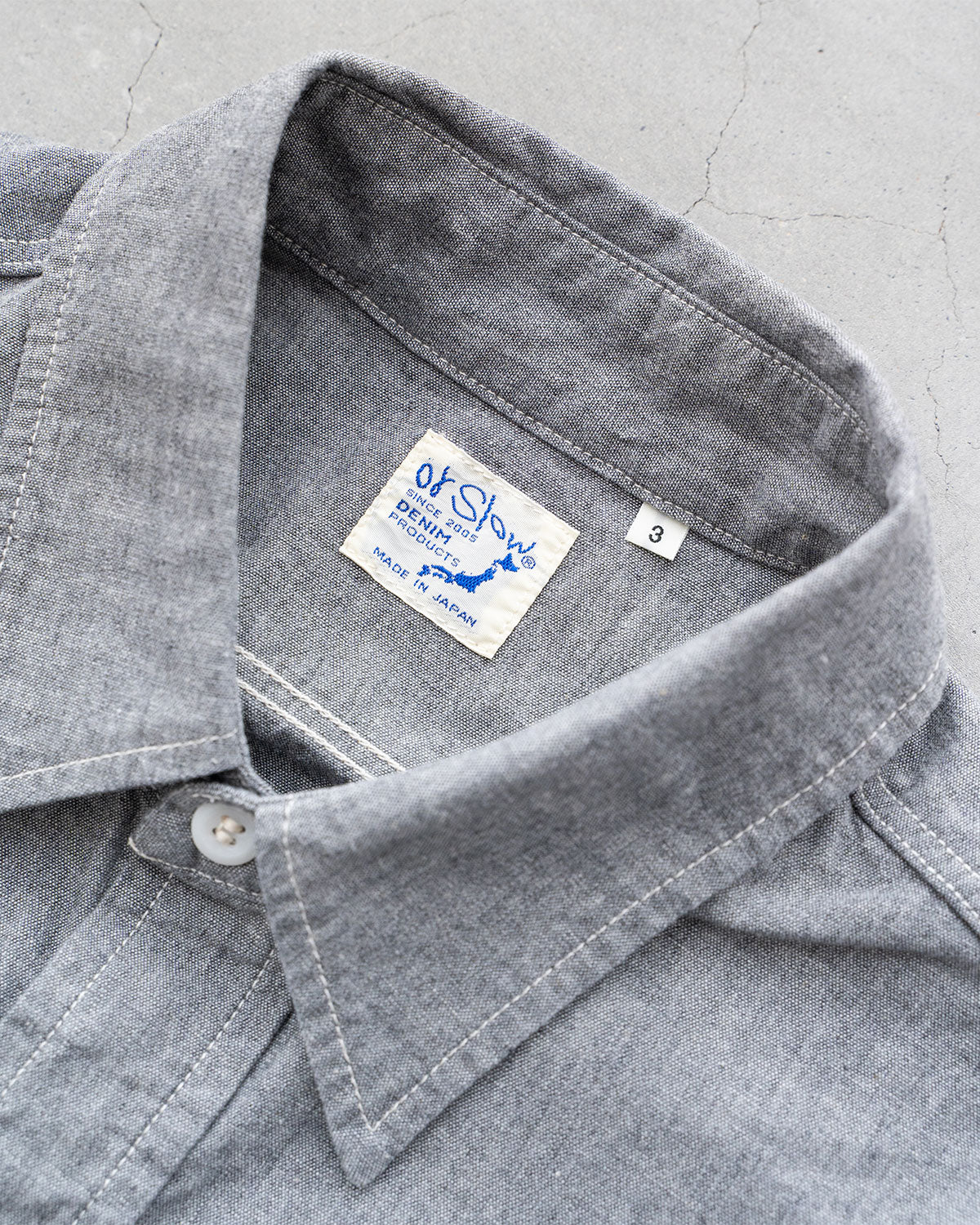 【orslow】Chambray Short Sleeve Work Shirt
