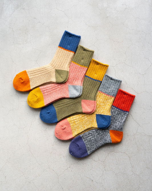 【Mauna kea】 Wool 3-panel socks