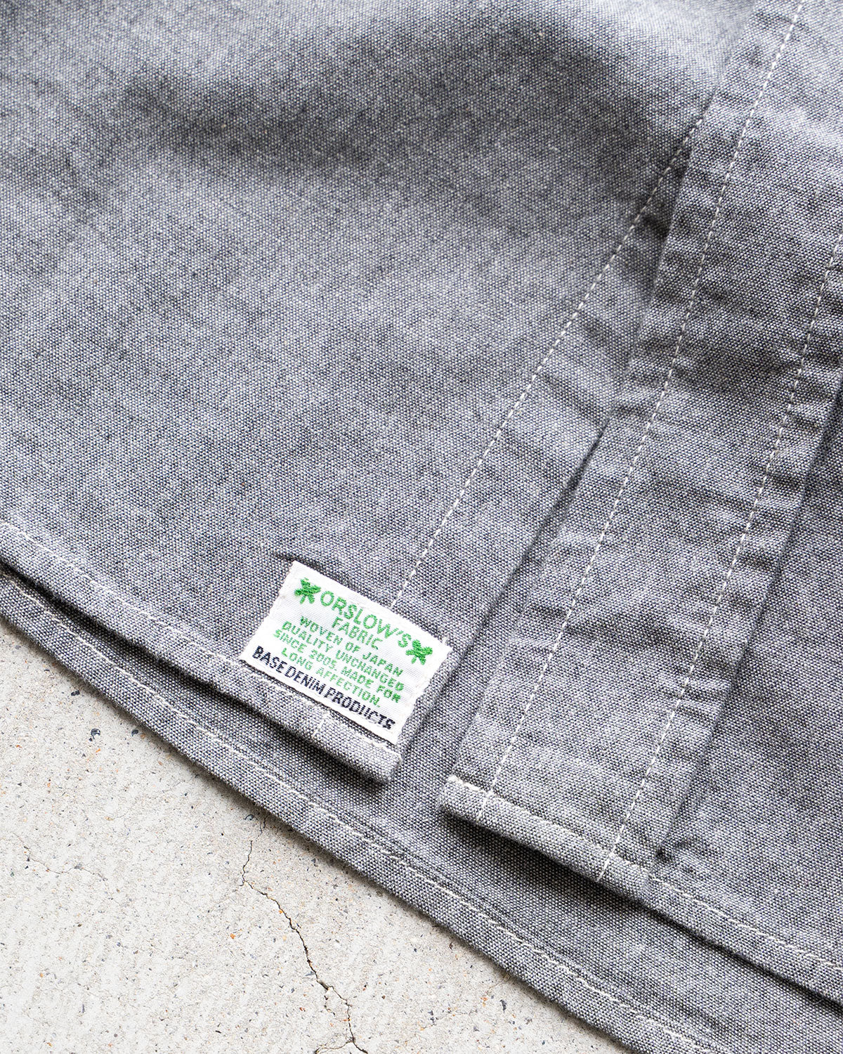 【orslow】Chambray Short Sleeve Work Shirt