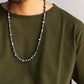 【Indian Jewelry】60-70s Vintage Navajo Pearl Handmade Silver Bead Necklace 『70cm』②