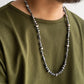 【Indian Jewelry】60-70s Vintage Navajo Pearl Handmade Silver Bead Necklace 『70cm』①