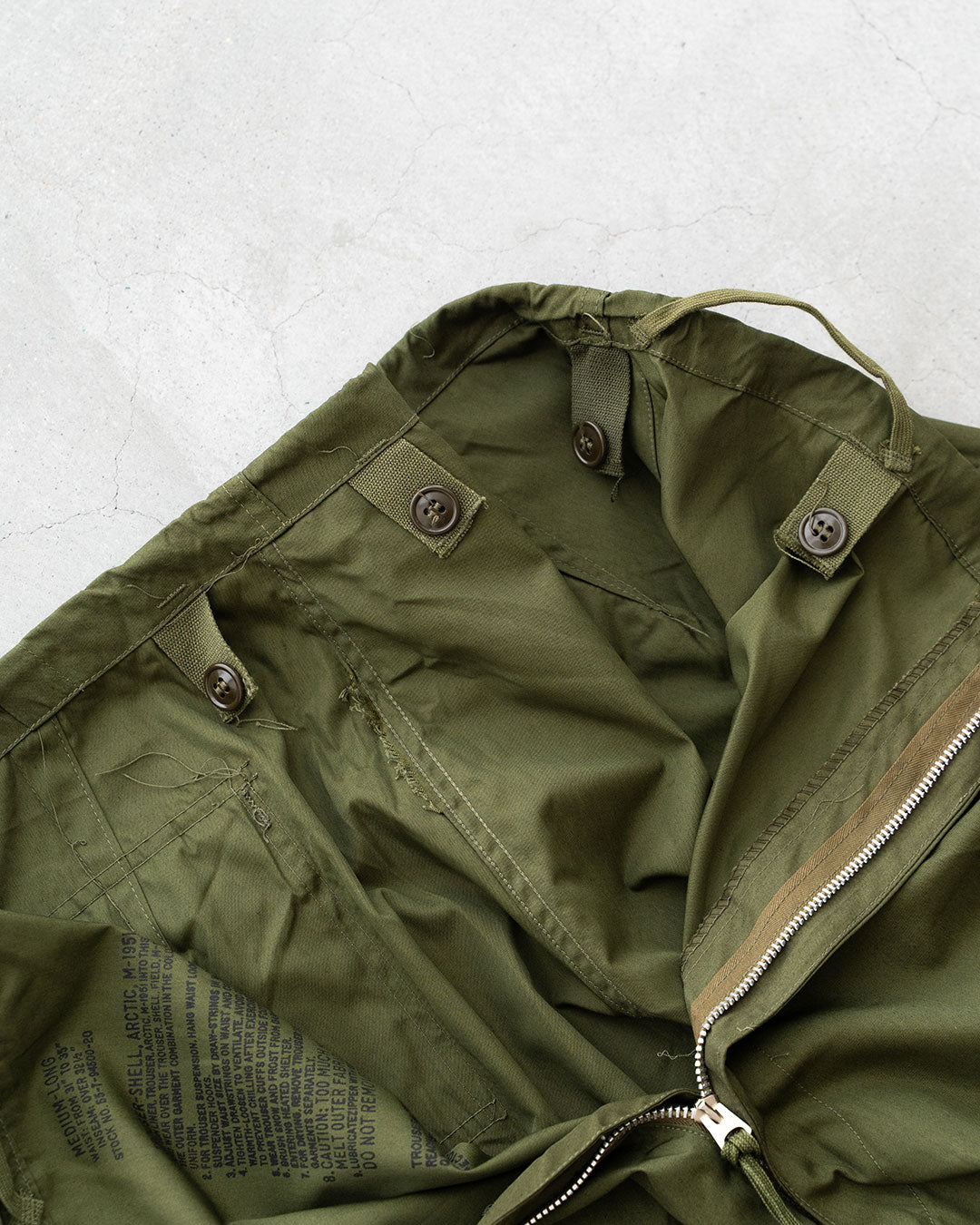 【DEADSTOCK】50s US Army M-51 Arctic Trousers