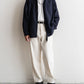 【STILL BY HAND】Regular Collar Shirts "Navy Stripe"