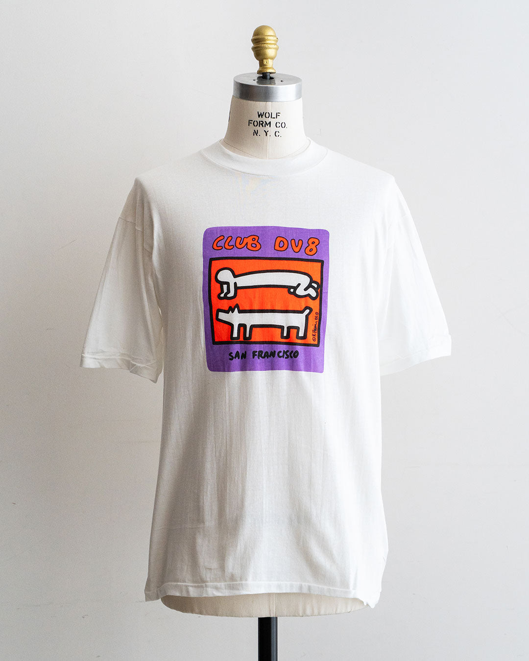 【DEADSTOCK】80s Keith Haring 『CLUB DV 8 San Francisco』