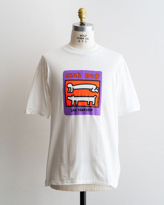 【DEADSTOCK】80s Keith Haring 『CLUB DV 8 San Francisco』
