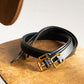 【ITUAIS】 Aproveitar Leather Belt "Um"