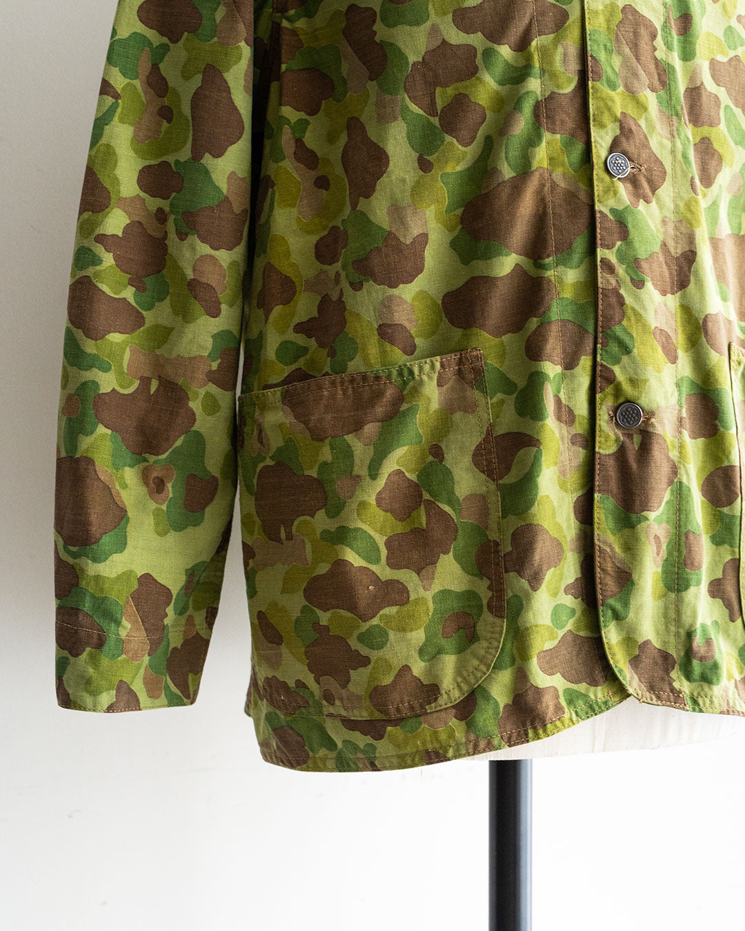 【HEXICO】Custom Coverall Jacket 『1940s WW2-Era USMC Frog Skin Shelter Half』①