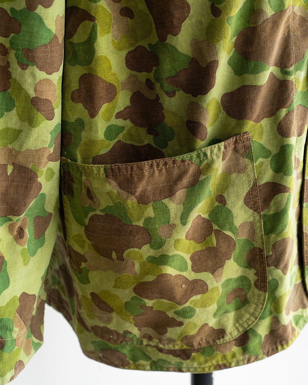【HEXICO】Custom Coverall Jacket 『1940s WW2-Era USMC Frog Skin Shelter Half』①