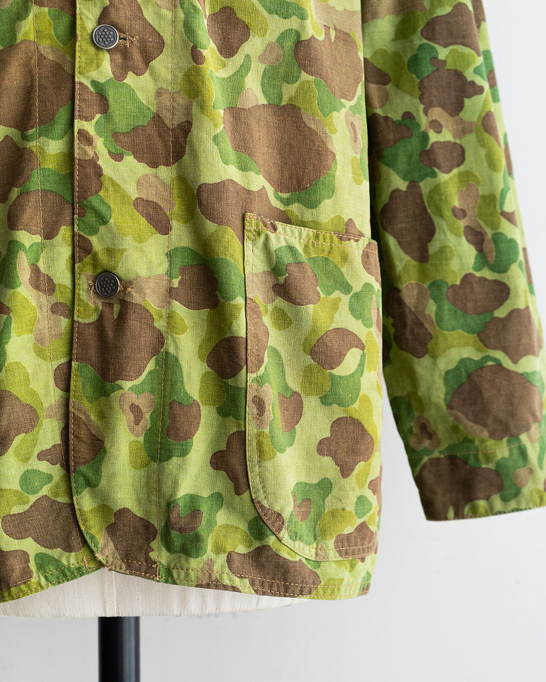 【HEXICO】Custom Coverall Jacket 『1940s WW2-Era USMC Frog Skin Shelter Half』①