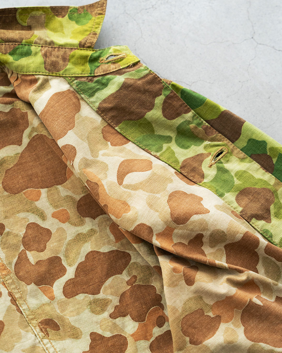 【HEXICO】Custom Coverall Jacket 『1940s WW2-Era USMC Frog Skin Shelter Half』①