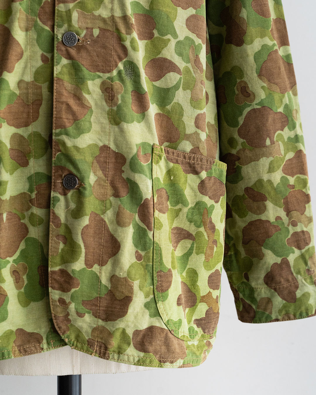 【HEXICO】Custom Coverall Jacket 『1940s WW2-Era USMC Frog Skin Shelter Half』②