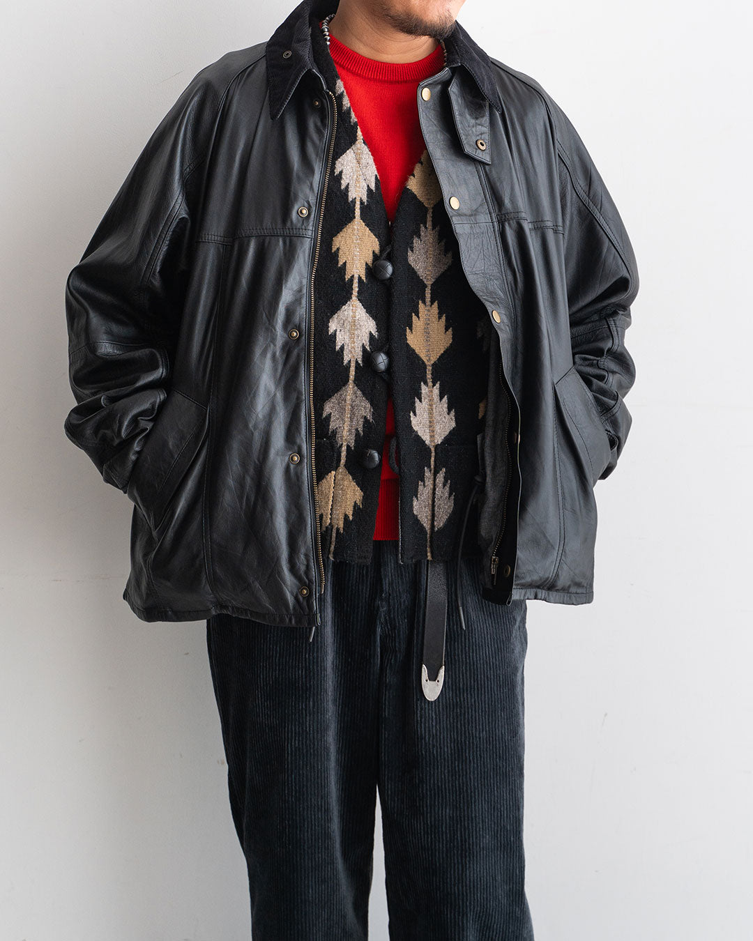【Hilos De Tradición】Rug Vest 『TRIGO』  Oaxaca Handwoven