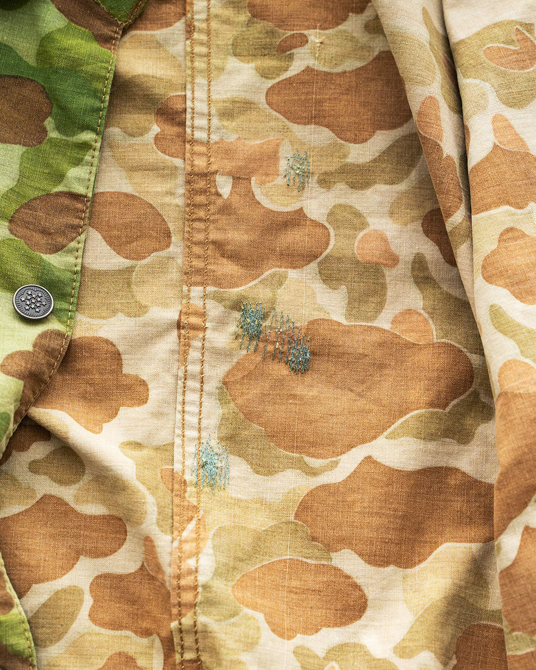 【HEXICO】Custom Coverall Jacket 『1940s WW2-Era USMC Frog Skin Shelter Half』②
