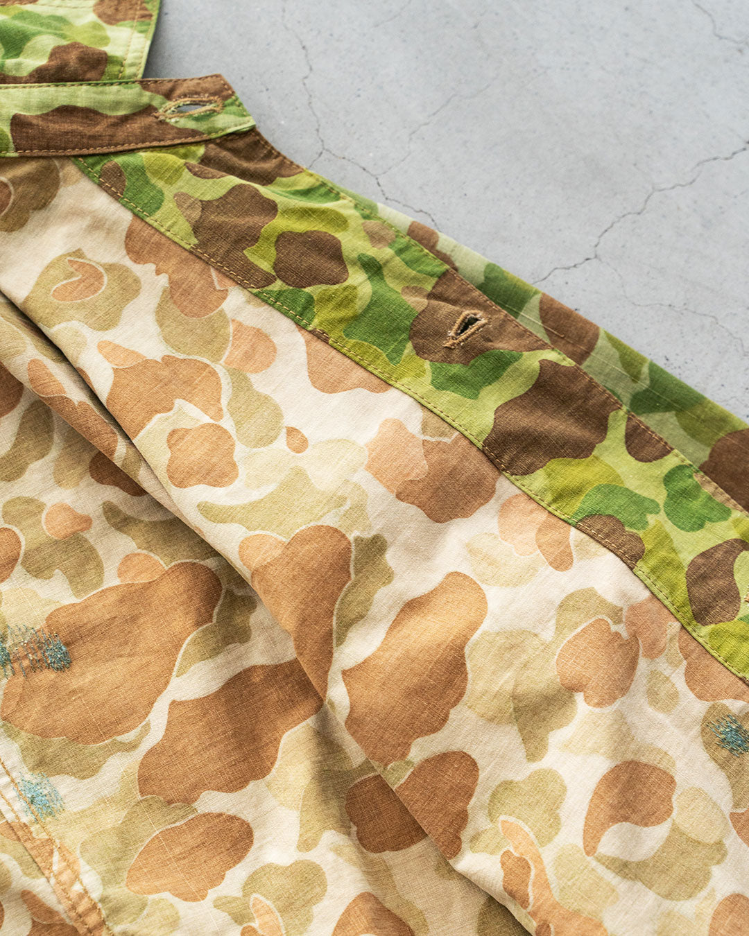 【HEXICO】Custom Coverall Jacket 『1940s WW2-Era USMC Frog Skin Shelter Half』②