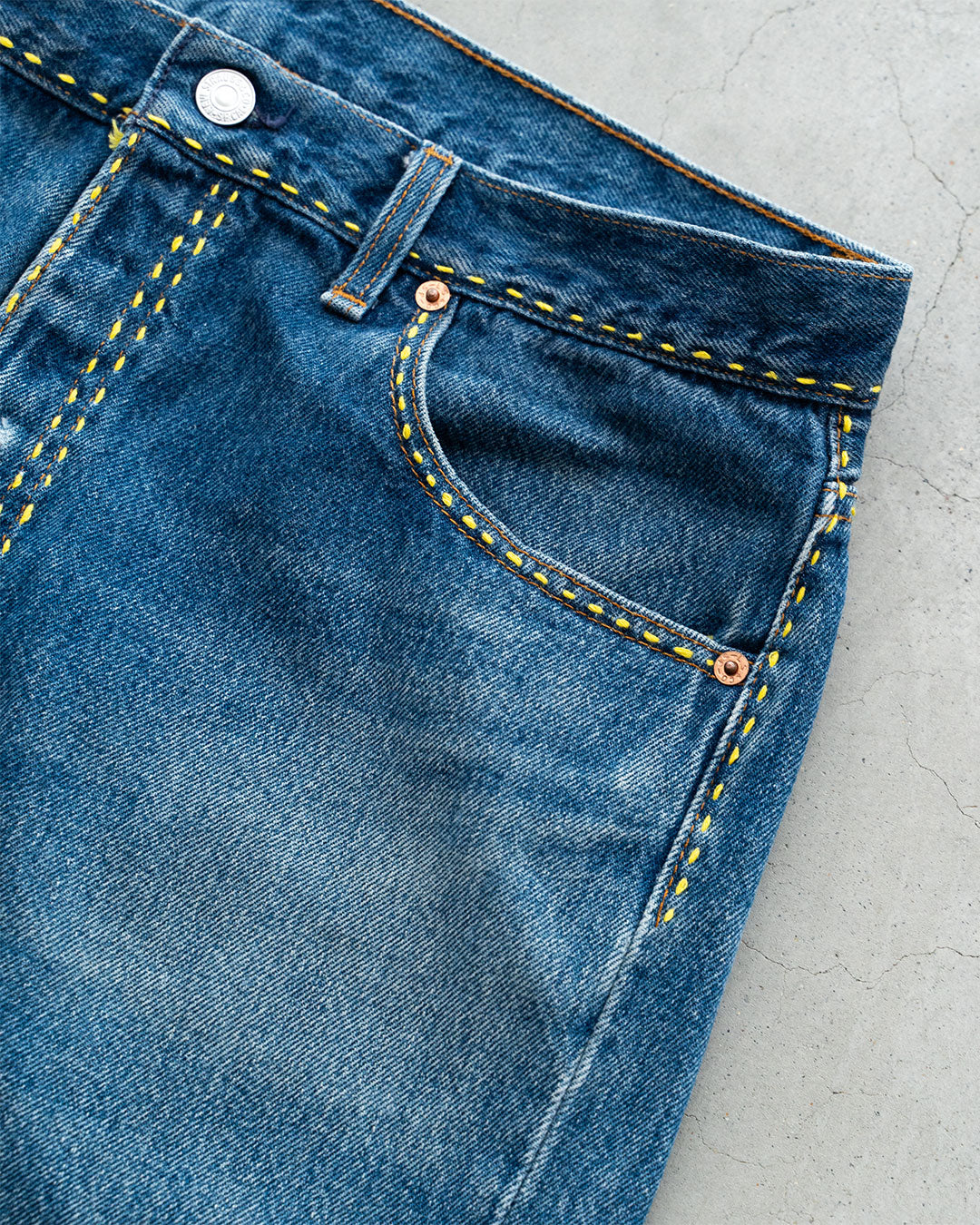 【HEXICO】Hand-Stitched Used 501 『Made In U.S.A』 ①