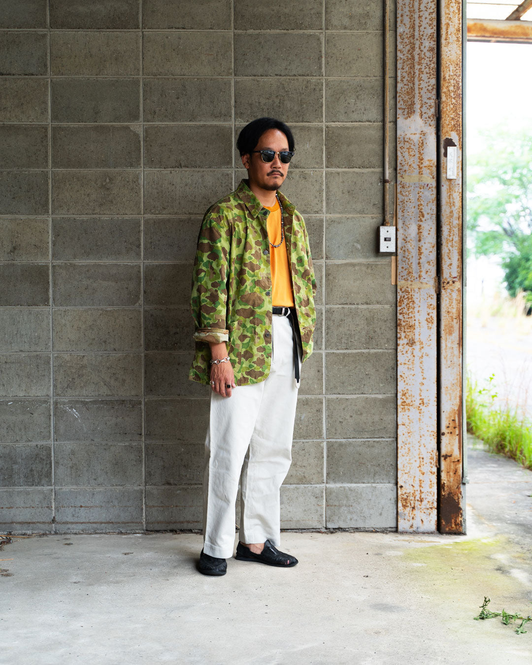 【HEXICO】Custom Coverall Jacket 『1940s WW2-Era USMC Frog Skin Shelter Half』①