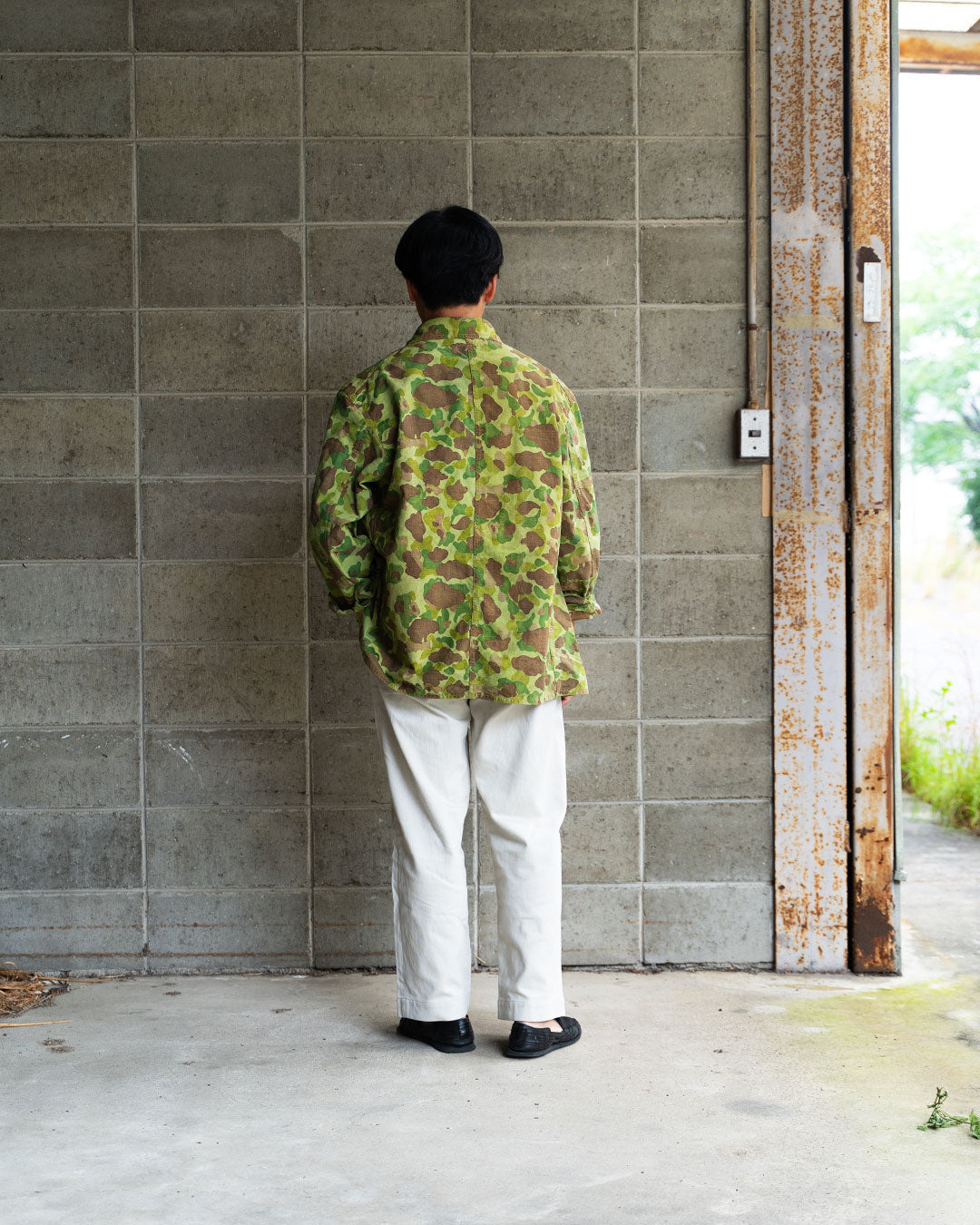 【HEXICO】Custom Coverall Jacket 『1940s WW2-Era USMC Frog Skin Shelter Half』①