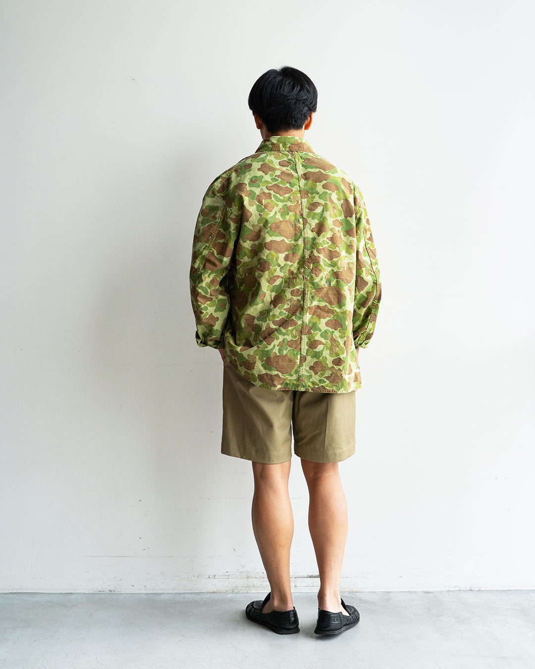 【HEXICO】Custom Coverall Jacket 『1940s WW2-Era USMC Frog Skin Shelter Half』②