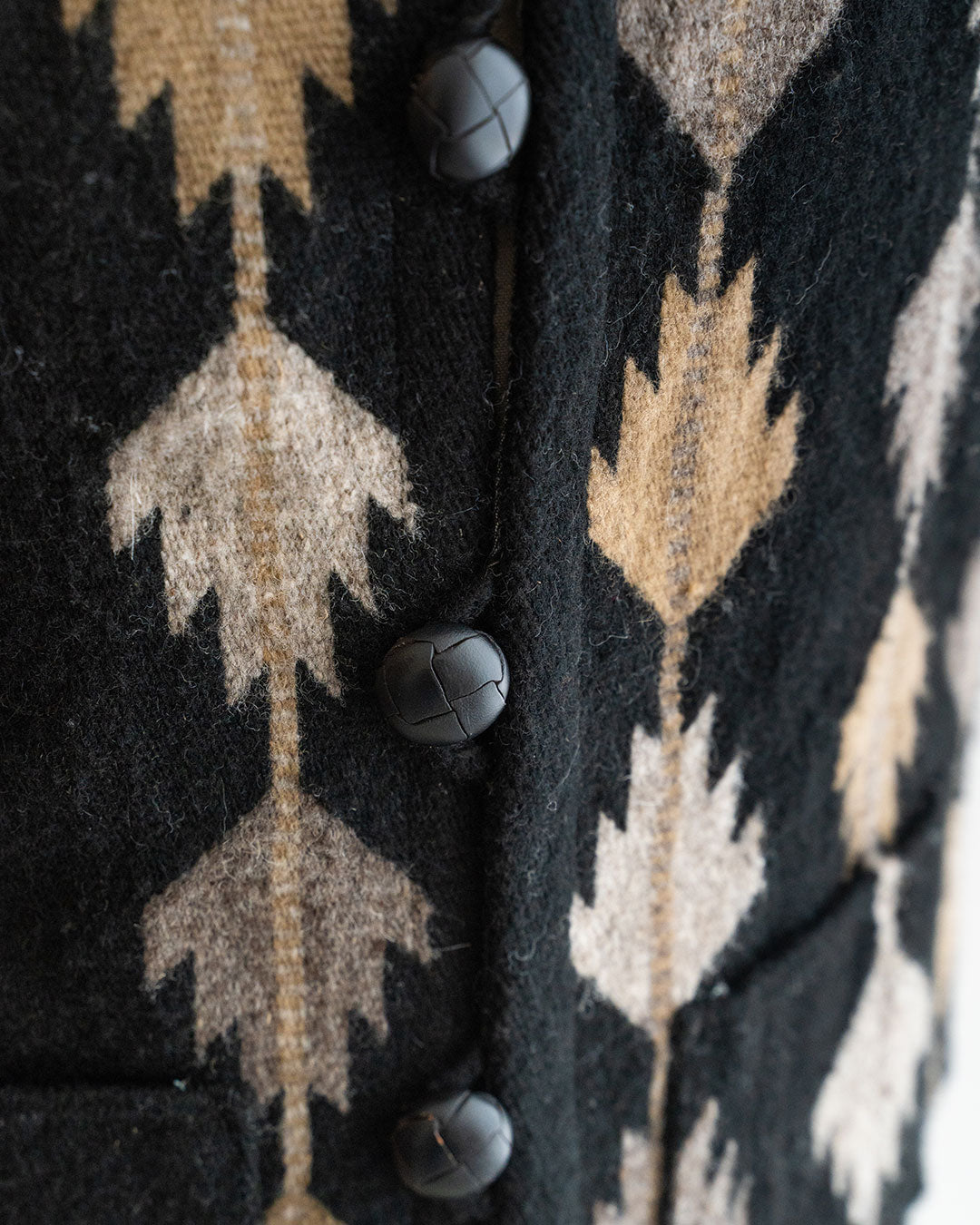 【Hilos De Tradición】Rug Vest 『TRIGO』  Oaxaca Handwoven