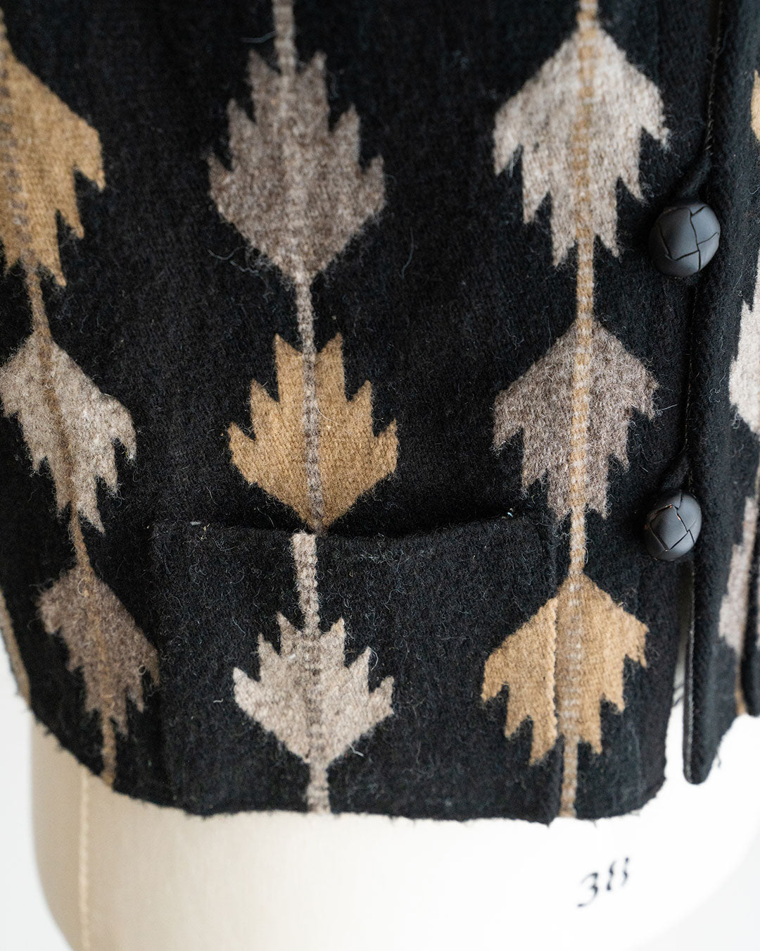【Hilos De Tradición】Rug Vest 『TRIGO』  Oaxaca Handwoven