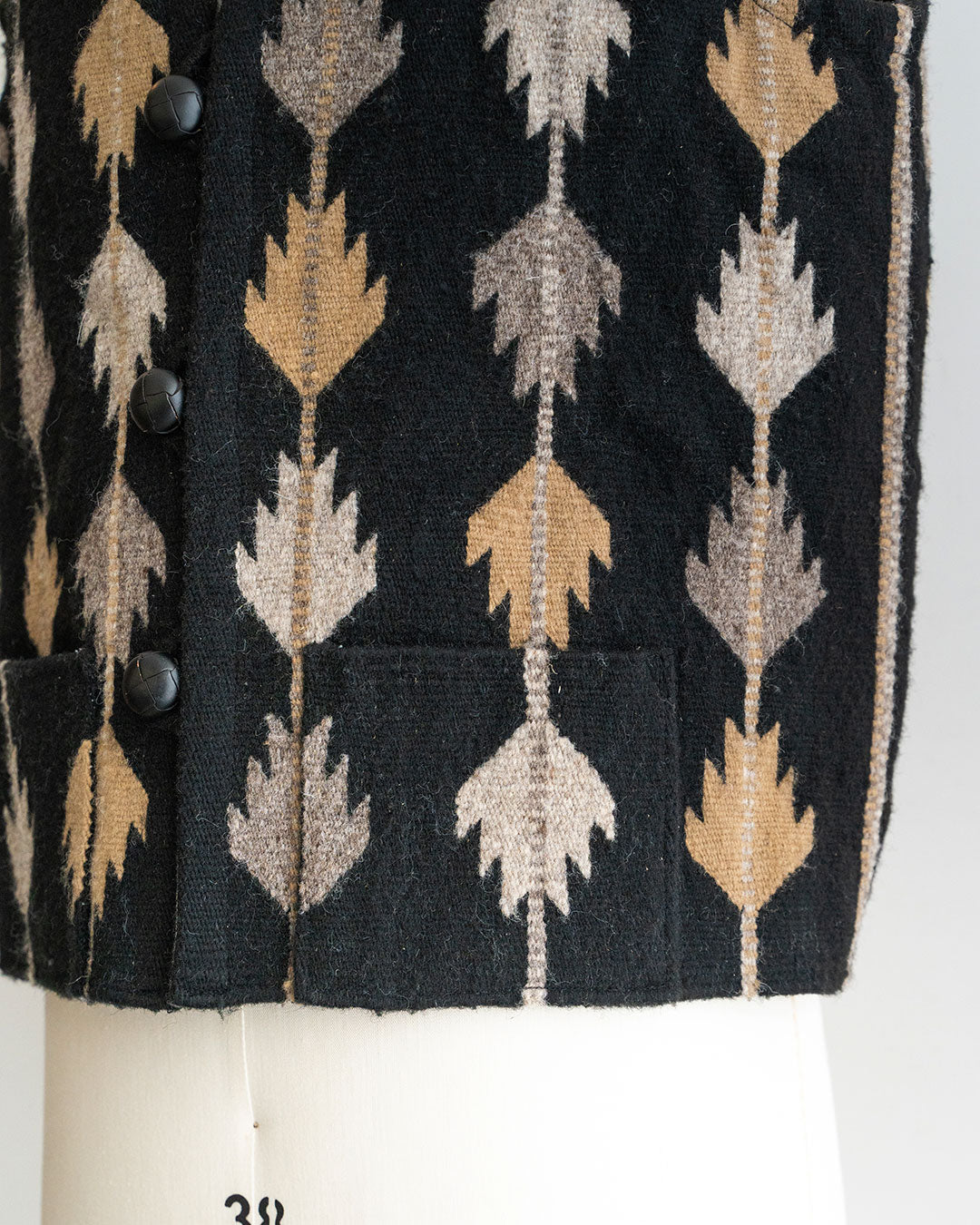 【Hilos De Tradición】Rug Vest 『TRIGO』  Oaxaca Handwoven