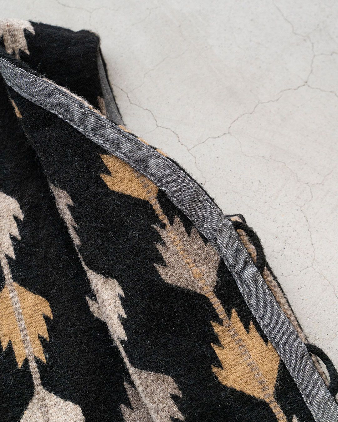 【Hilos De Tradición】Rug Vest 『TRIGO』  Oaxaca Handwoven
