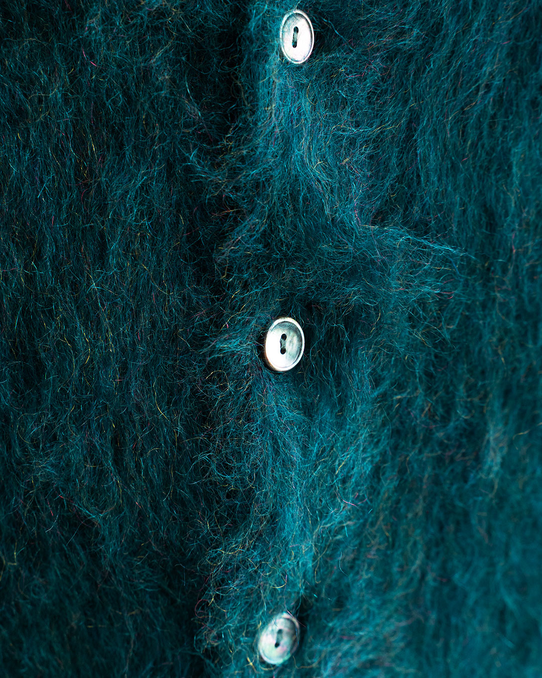【Authentic Reproduction Products】Premium Classic Mohair Cardigan W/Pocket『Sapphire Blue』
