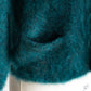 【Authentic Reproduction Products】Premium Classic Mohair Cardigan W/Pocket『Sapphire Blue』