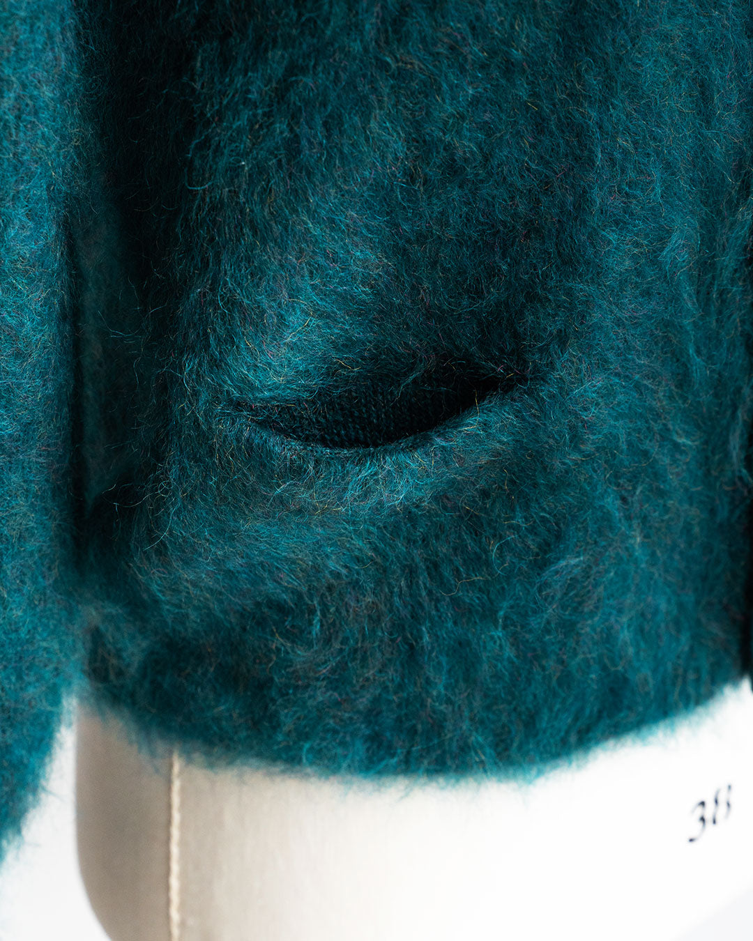 【Authentic Reproduction Products】Premium Classic Mohair Cardigan W/Pocket『Sapphire Blue』