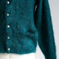 【Authentic Reproduction Products】Premium Classic Mohair Cardigan W/Pocket『Sapphire Blue』