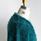 【Authentic Reproduction Products】Premium Classic Mohair Cardigan W/Pocket『Sapphire Blue』