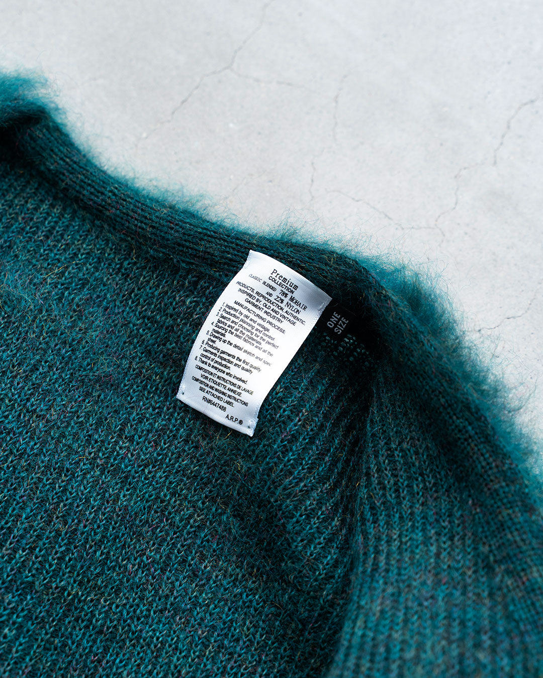 【Authentic Reproduction Products】Premium Classic Mohair Cardigan W/Pocket『Sapphire Blue』