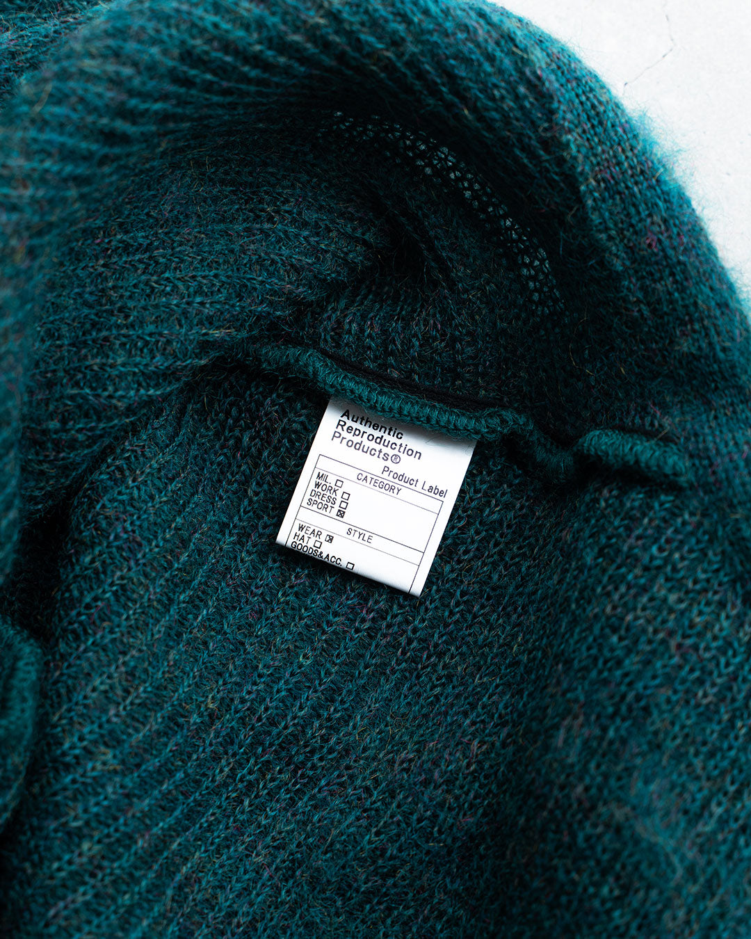 【Authentic Reproduction Products】Premium Classic Mohair Cardigan W/Pocket『Sapphire Blue』