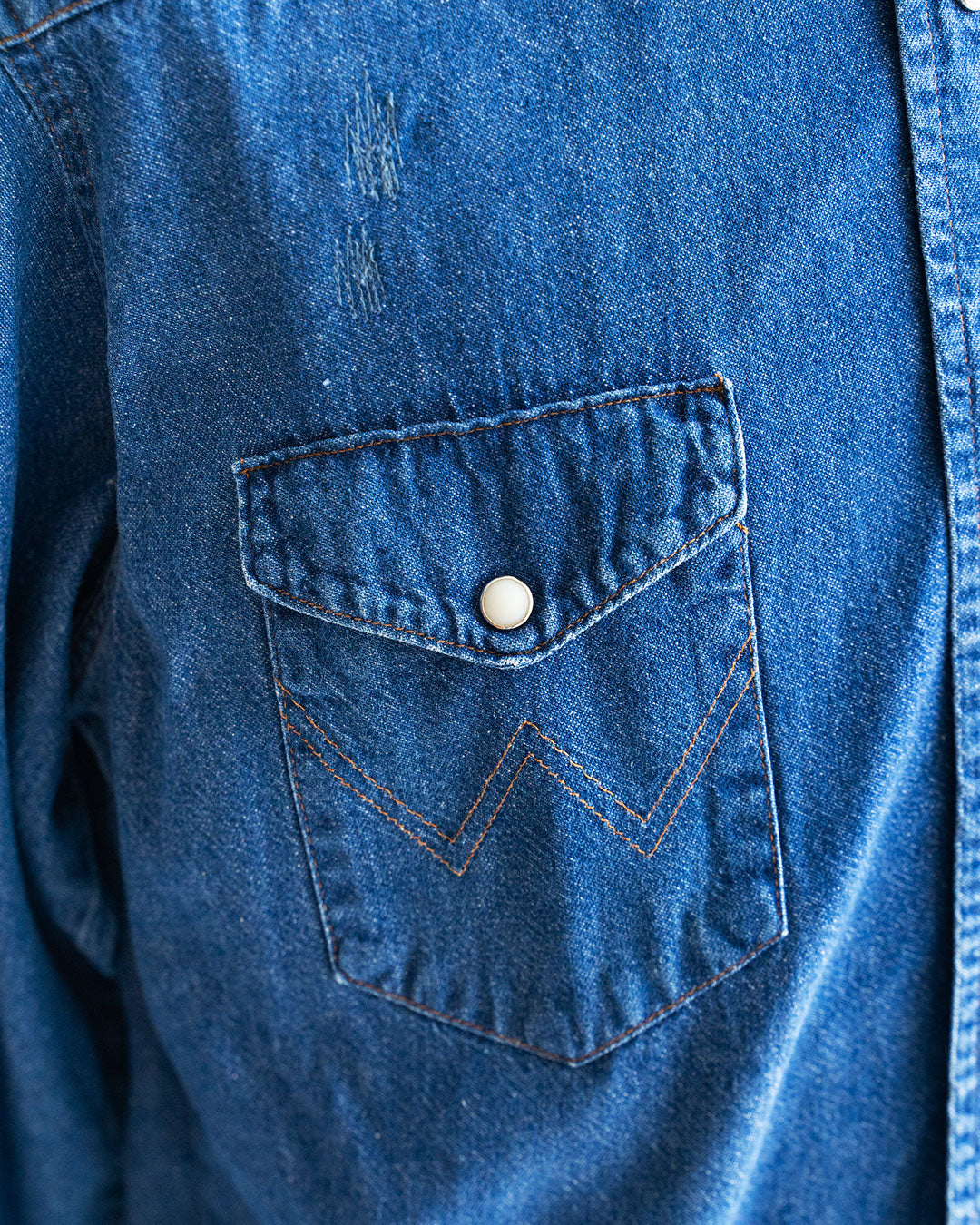 【HEXICO】Short Denim Western 『80-90s Western Shirt』③
