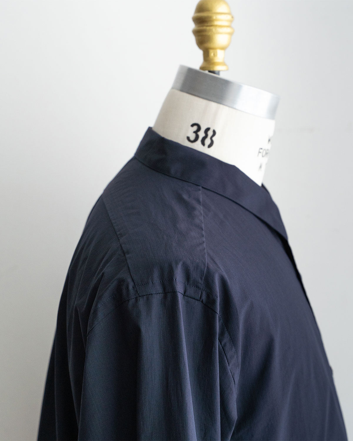 【STILL BY HAND】Regular Collar Shirts "Navy Stripe"