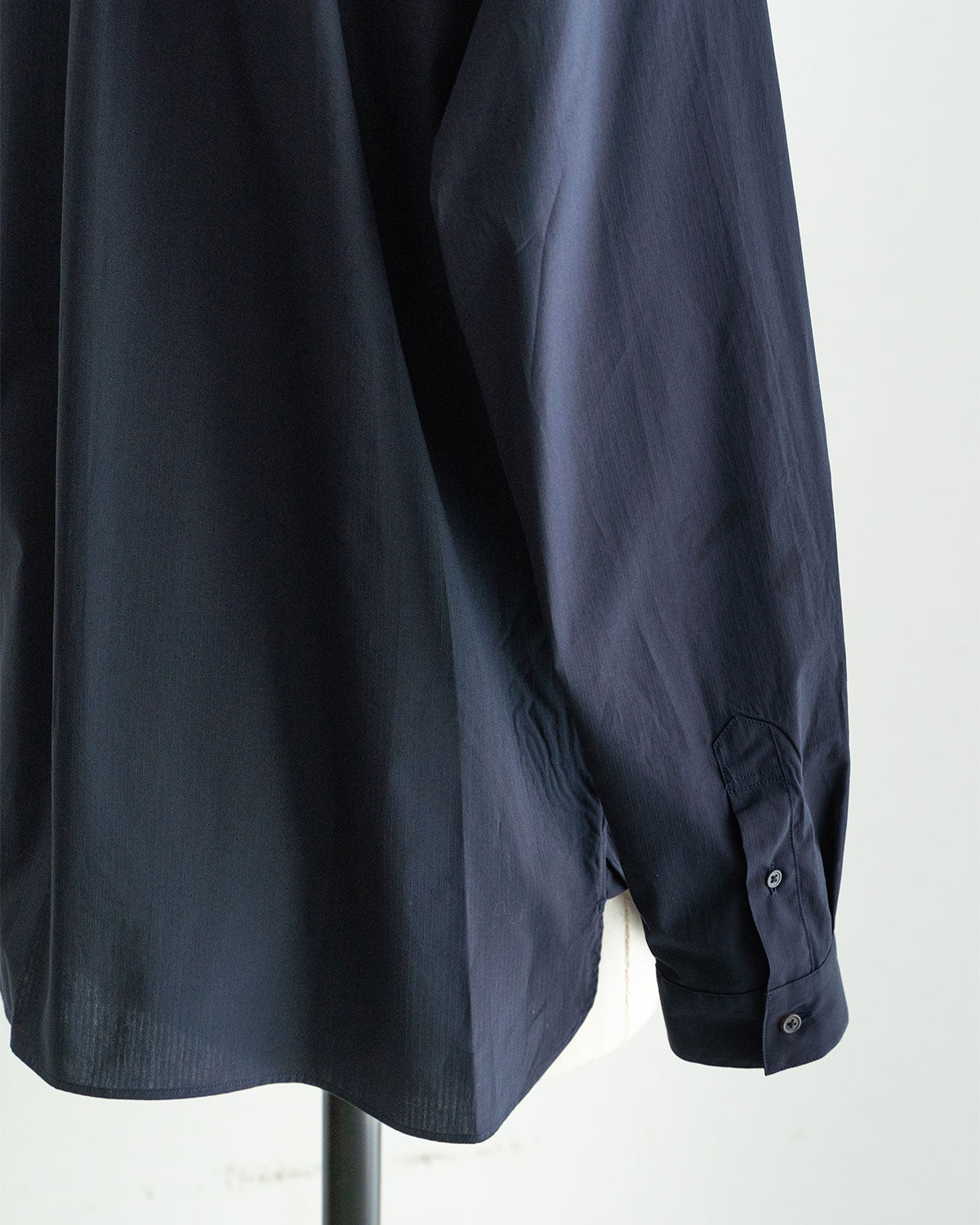 【STILL BY HAND】Regular Collar Shirts "Navy Stripe"