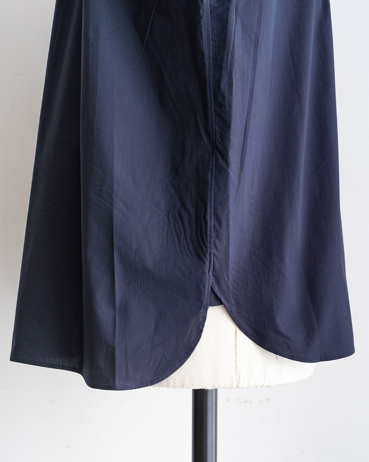 【STILL BY HAND】Regular Collar Shirts "Navy Stripe"