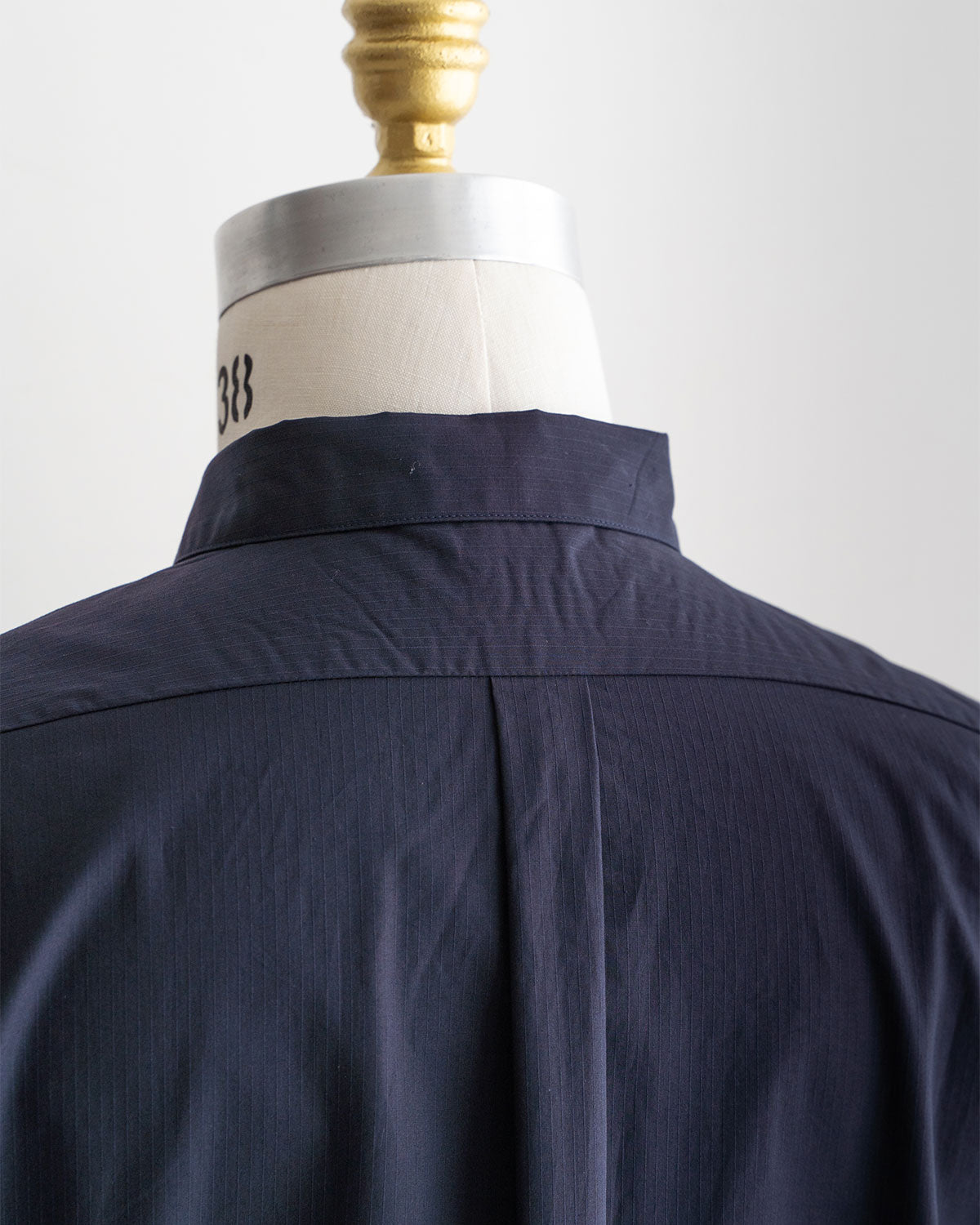 【STILL BY HAND】Regular Collar Shirts "Navy Stripe"