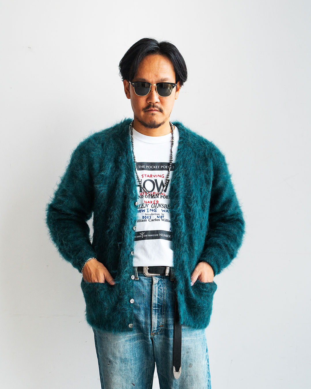 モデル 身長175cm　体重69kg
着用カラー Sapphire Blue / 着用サイズ One Size