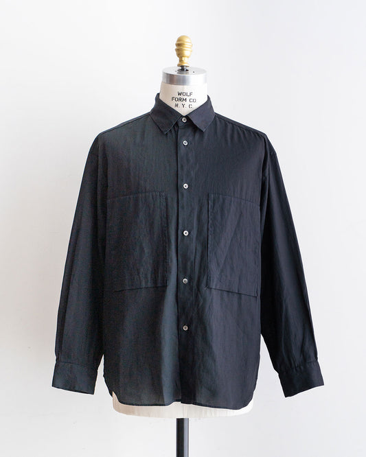【STILL BY HAND】Garment-Dye W Pocket Over Shirts
