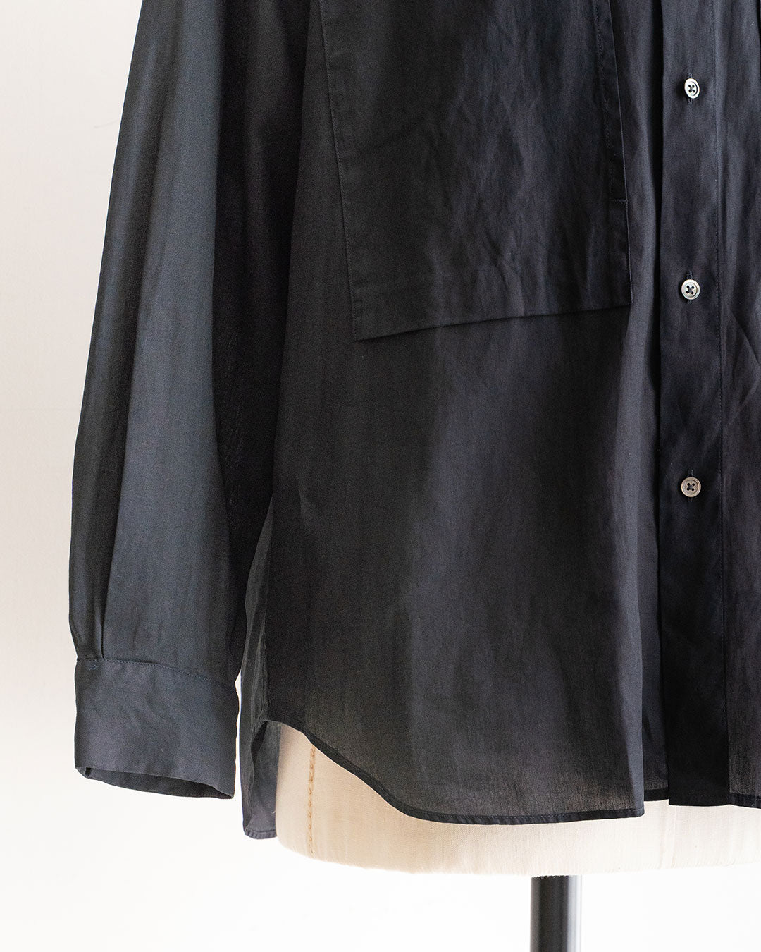 【STILL BY HAND】Garment-Dye W Pocket Over Shirts