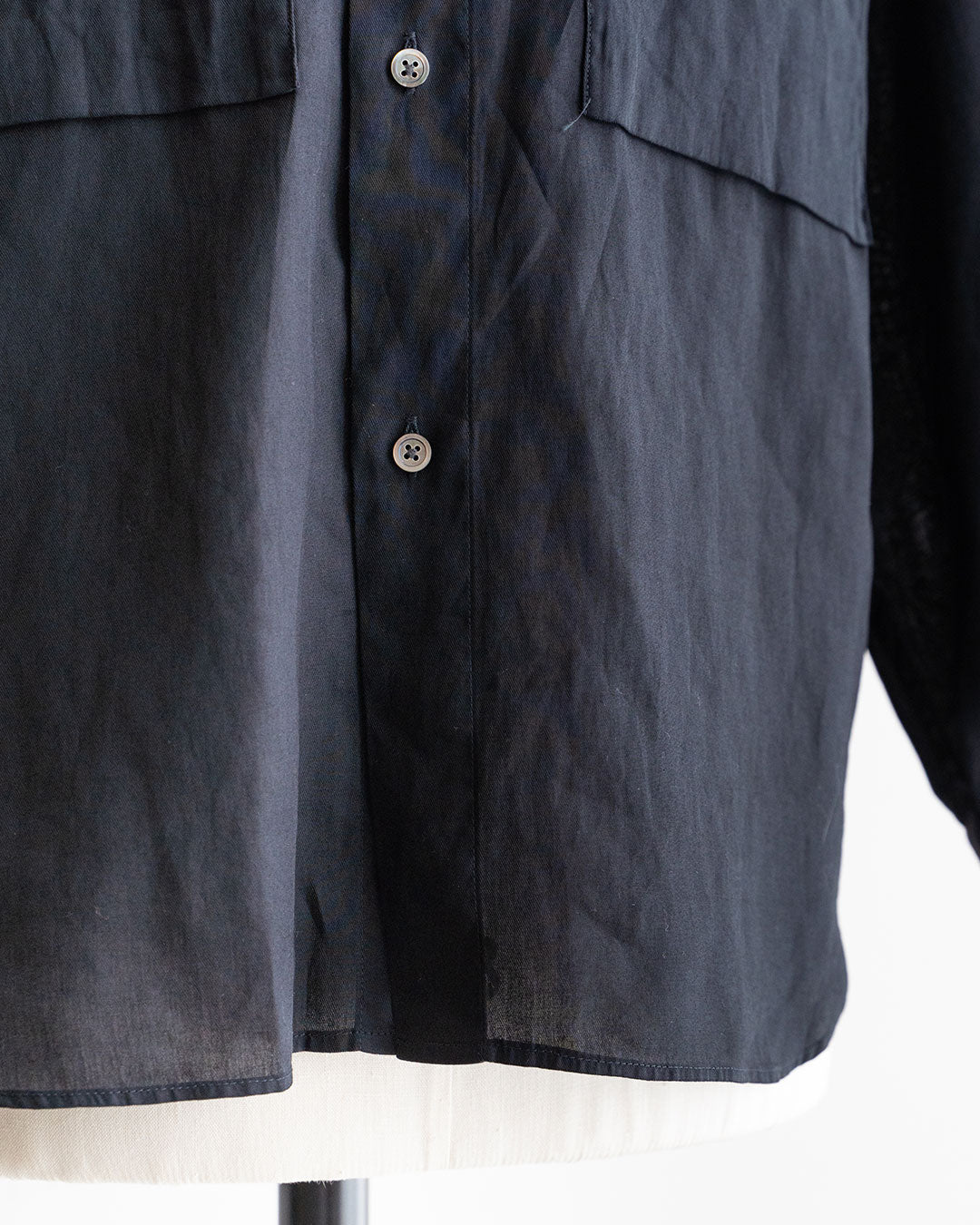 【STILL BY HAND】Garment-Dye W Pocket Over Shirts