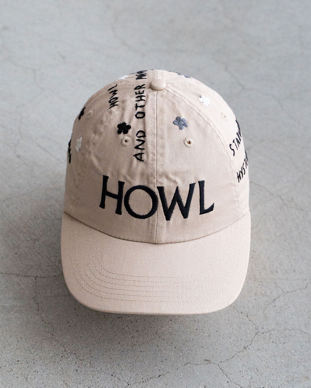 【Oaxaca × City Lights Bookstore】Hand Embroidered Cap 『HOWL』