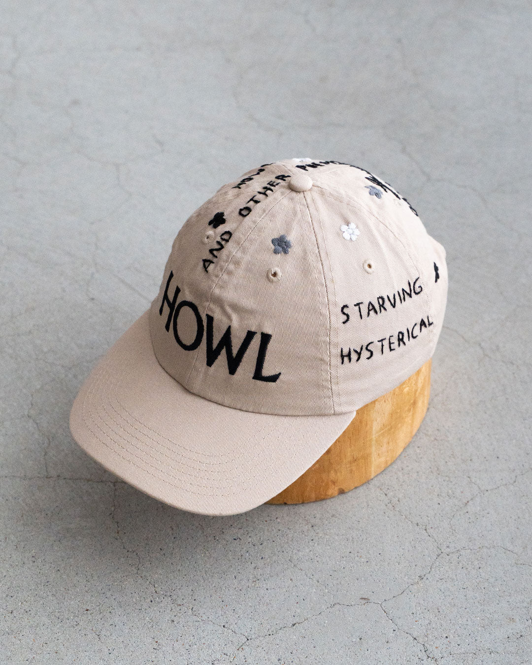 【Oaxaca × City Lights Bookstore】Hand Embroidered Cap 『HOWL』