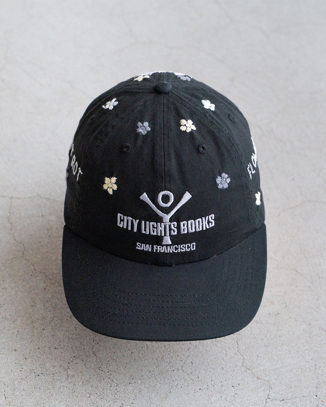 【Oaxaca × City Lights Bookstore】Hand Embroidered Cap 『LOGO』