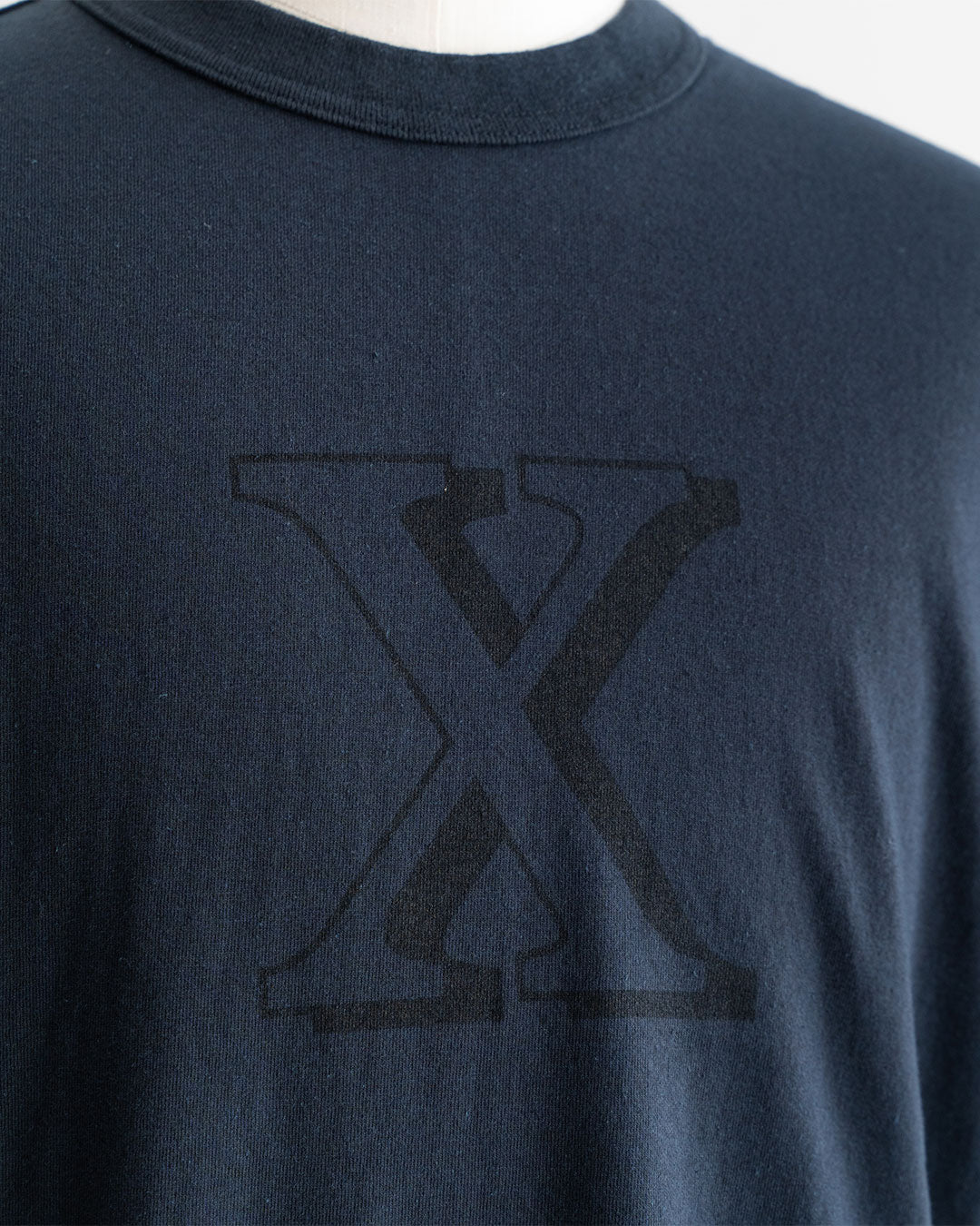 【Blurhms Rootstock】Cotton Rayon 88 / 12 Print Tee "X-X"『Wide』