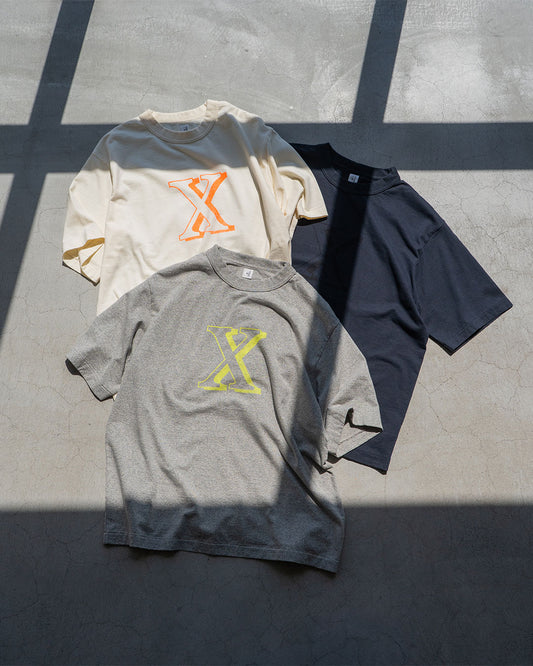 【Blurhms Rootstock】Cotton Rayon 88 / 12 Print Tee "X-X"『Wide』