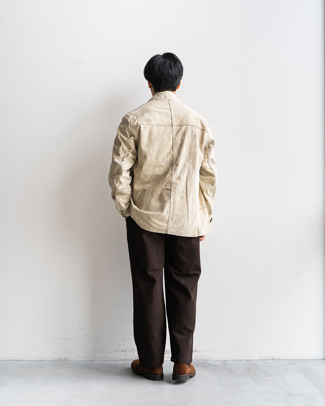 【HEXICO】Coverall .30-40s Style 『US Old Drop Cloth / Brass Button』①