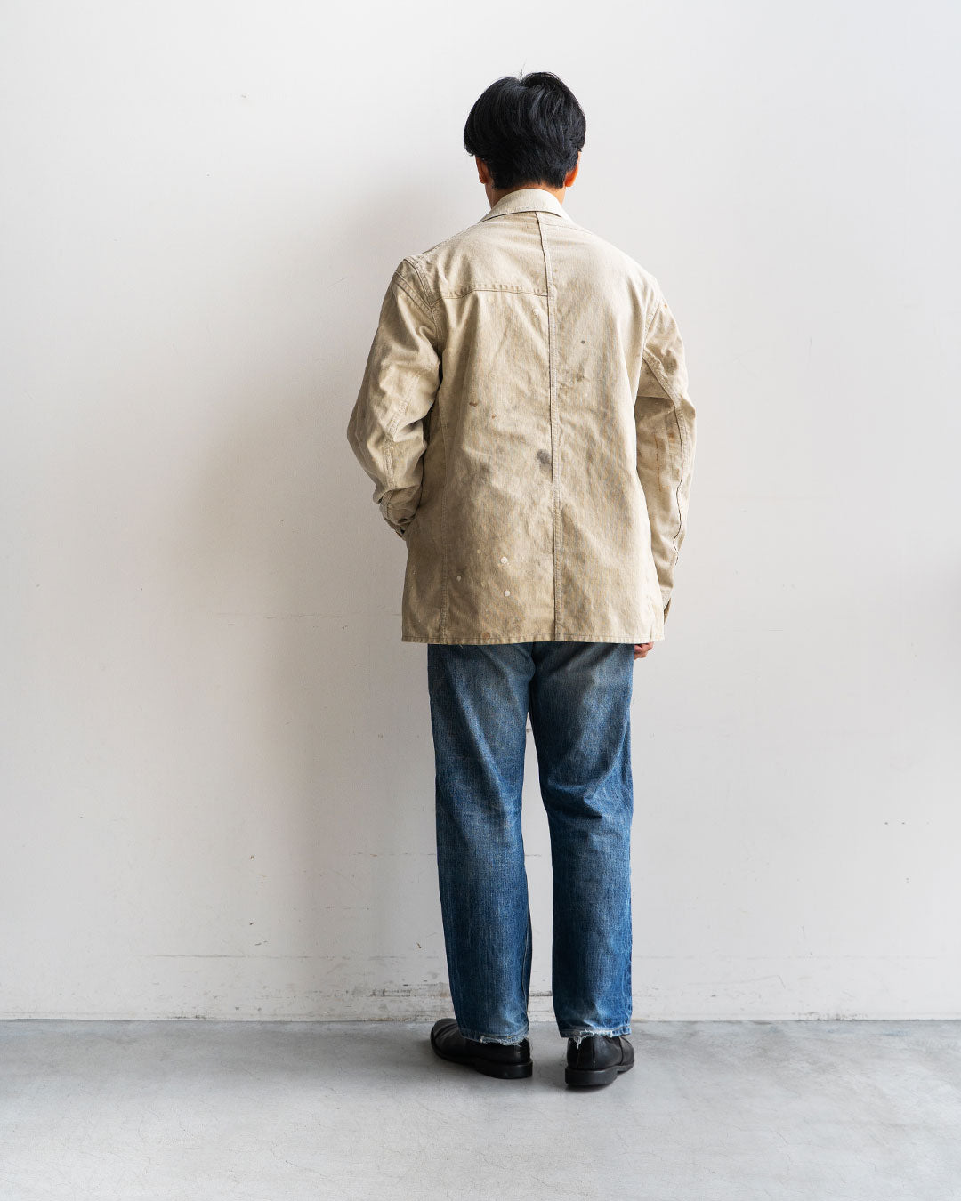 【HEXICO】Coverall .30-40s Style 『US Old Drop Cloth / Brass Button』②