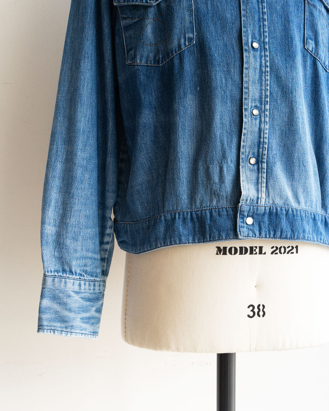 【HEXICO】Short Denim Western 『80-90s Western Shirt』⑤